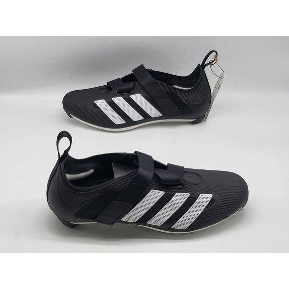 Adidas Indoor Cycling Shoes GX6544 Size 5 Mens Black‎ & White Straps - Picture 3 of 10